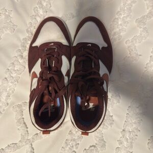 Nike Kids Maroon and White Sneakers